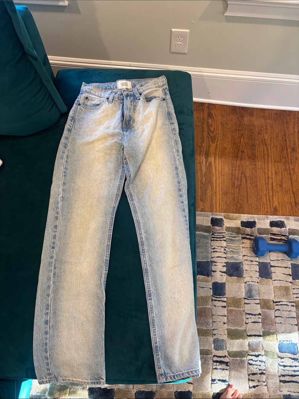 BDG Light Blue Straight Leg Jeans
